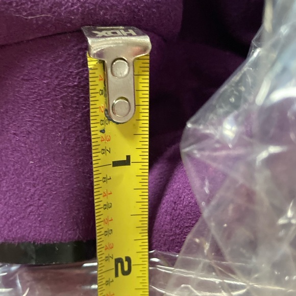 💋💋SUPER SOFT! 💋💋Vero Cuoio Purple Boots - Picture 7 of 8